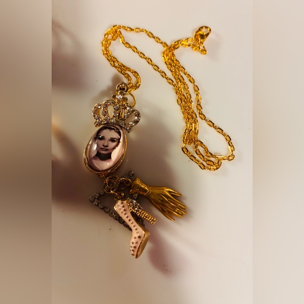 Handmade Audrey Hepburn necklace